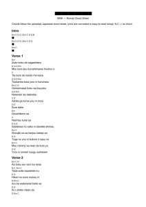 MIMI Romaji Chord Sheet