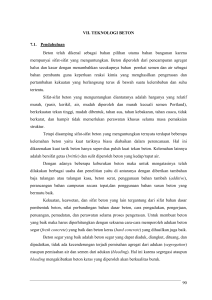 Teknologi Beton: Pengenalan dan Sifat-Sifat Beton