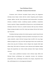 Tugas Keamanan Sistem Informasi