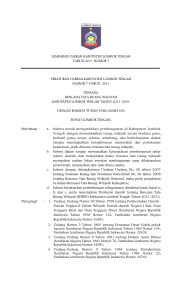 Peraturan Daerah RTRW Lombok Tengah 2011-2031