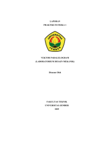 Praktikum Vektor Paralelogram Fisika 1 Universitas Jember