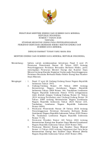 Peraturan Menteri Energi & Sumber Daya Mineral 2026