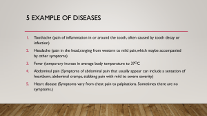 5 example of diseases