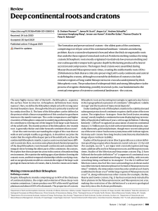 Pearson et al. (2021), Nature-克拉通根